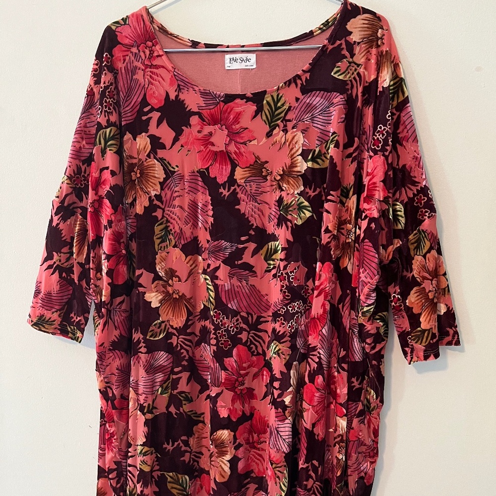 Love Sadie Velvet Burnout Shift Dress L